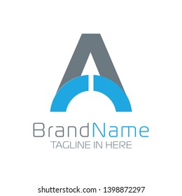 Letter A Logo With Simple and Modern Shape