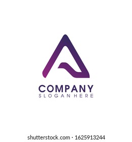 Letter logo A simple vector modern abstract nice