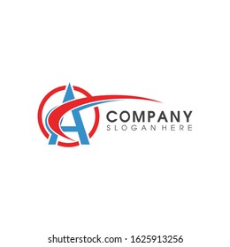 Letter logo A simple vector modern abstract nice