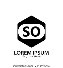 letter SO logo. SO. SO logo design vector illustration for creative company, business, industry
