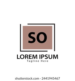 letter SO logo. SO. SO logo design vector illustration for creative company, business, industry
