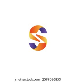 letter logo with star combination in 3d design style