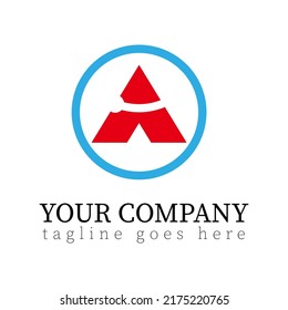 letter A logo is suitable brand logo with letters