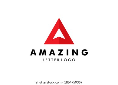 Letter A Logo : Suitable for Company Theme, Architecture Theme, Technology Theme, Initial Theme, Infographics and Other Graphic Related Assets.