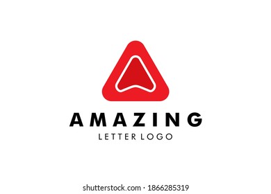 Letter A Logo : Suitable for Company Theme, Technology Theme, Digital Theme,  Initial Theme, Infographics and Other Graphic Related Assets.