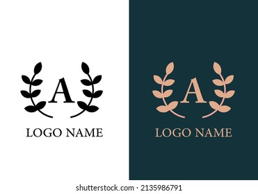 letra a logotipo, adecuado para el símbolo inicial de la empresa.
