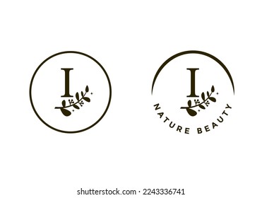 letter I logo, suitable for the company's initial symbol.
