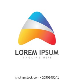 A letter logo and symbol illustration design