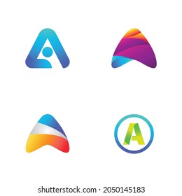 A letter logo and symbol illustration design