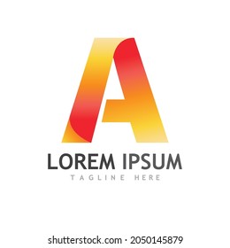 A letter logo and symbol illustration design