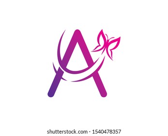 A Letter logo or symbol template