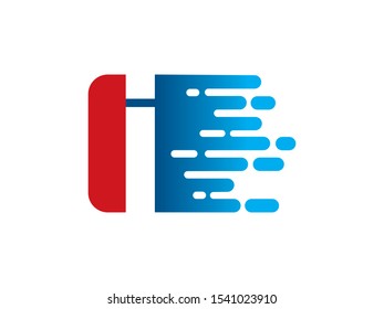 I letter logo or symbol template