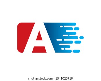 A Letter logo or symbol template