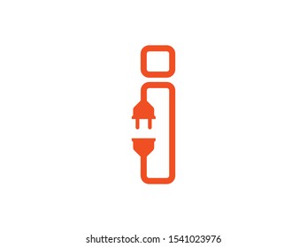 I letter logo or symbol template