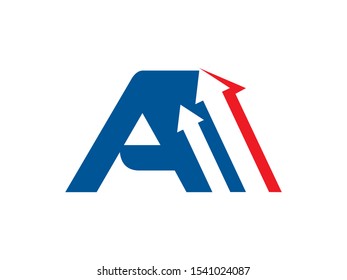 A Letter logo or symbol template