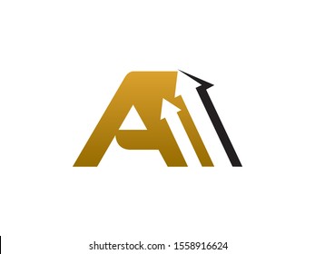 A Letter logo or symbol template
