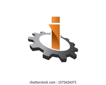 I Letter logo or symbol template