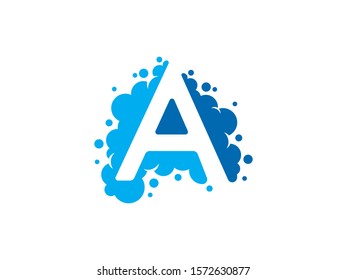 A Letter logo or symbol template