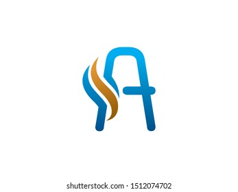 Letter A logo or symbol template design