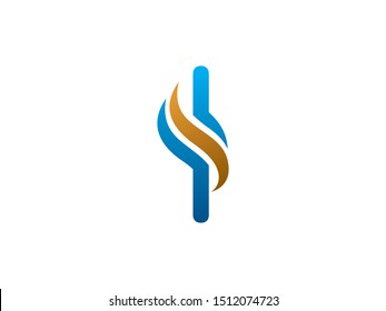 Letter I logo or symbol template design