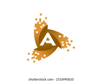 Letter A logo or symbol template design