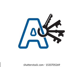 Letter A logo or symbol template design