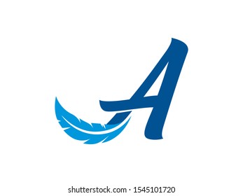 A Letter logo or symbol template design