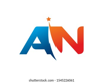AN Letter logo or symbol template design
