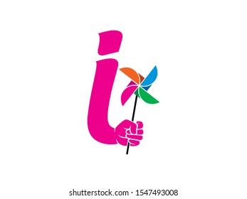 I Letter logo or symbol template design