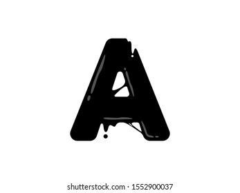 A Letter logo or symbol template design