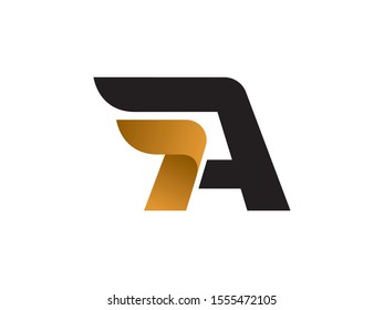 A Letter logo or symbol template design