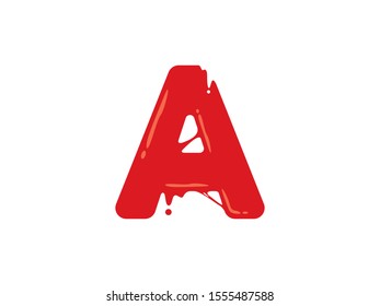 A Letter logo or symbol template design