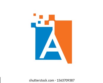 Letter A logo or symbol template design