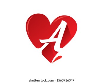 A Letter logo or symbol template design