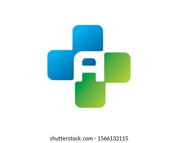A Letter logo or symbol template design