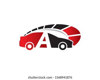 A Letter logo or symbol template design