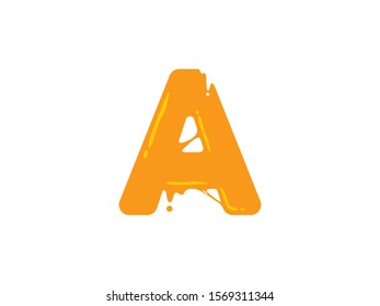 A Letter logo or symbol template design