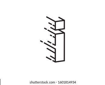 I Letter logo or symbol template design