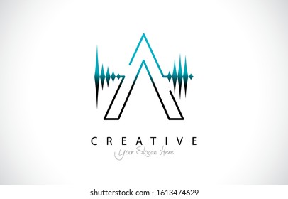 Letter A logo or symbol template design