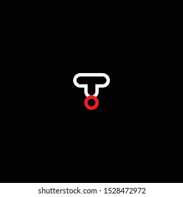 the letter logo T! with modern