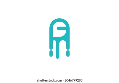 Letter A Logo Tech Company