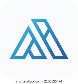 Logo de una carta, símbolo de la consultoría financiera tecnológica. Ideal para aplicaciones móviles, juegos, diseño web, etc.