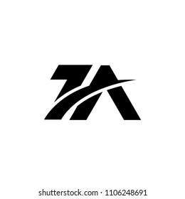 letter a logo template