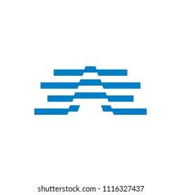 letter A logo template