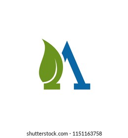 letter a logo template