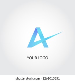 letter A logo template