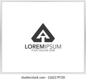 Letter A logo template