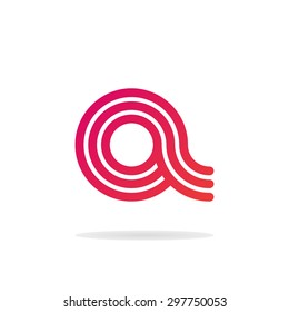 Letter A logo template