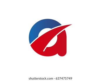 letter A logo template