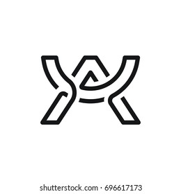 Letter A logo template